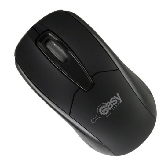 Mouse Perfect Choice Óptico Easy Line 993377, Alámbrico, USB, 1000DPI, Negro EASY LINE