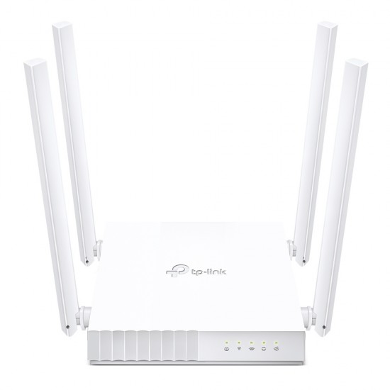 Router TP-Link Ethernet Firewall ARCHER C24, Inalámbrico, 433Mbit/s, 5x RJ-45, 2.4/5GHz, 4 Antenas Externas 50