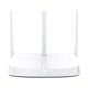 Router MERCUSYS MW306R - 2.4GHz - 300 Mbps - 4x RJ-45 - 3 Antenas POINT/REPETIDOR/WISP MODE