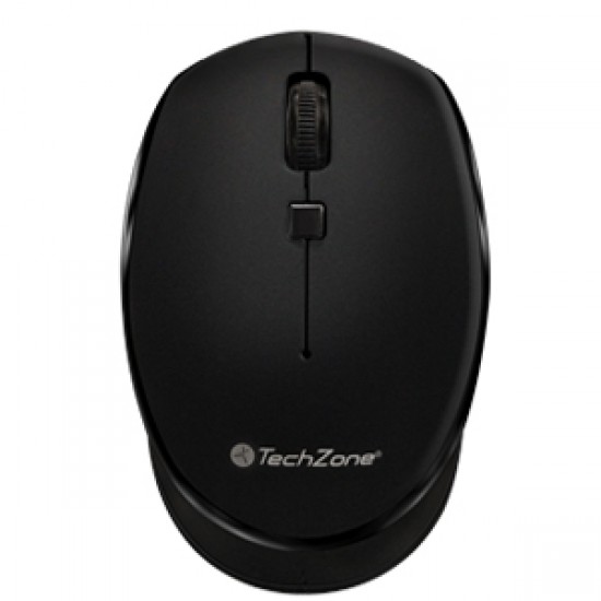 Mouse TechZone Óptico TZ19MOU01-INA, Inalámbrico, USB, 1600DPI, Negro A GENERACION